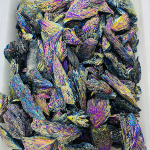 Piuma <span class=keywords><strong>di</strong></span> <span class=keywords><strong>Cristallo</strong></span> Tormalina Aura Colorata <span class=keywords><strong>di</strong></span> Alta Qualità all'Ingrosso per Decorazione Domestica - Product Image 3