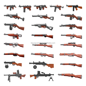 Juego de Armas Militares de la Segunda Guerra Mundial, Réplicas de 98k, AK, M1A1, Pistolas de Juguete Diseñadas para Minifiguras, Bloques de Construcción, Juguetes para Niños - Product Image 1