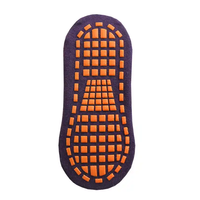 2025 vente en gros antidérapant sport sol Trampoline silicone anti-dérapant Pilates Yoga chaussettes coton équipage