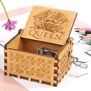 <span class=keywords><strong>Caja</strong></span> de música <span class=keywords><strong>Queen</strong></span> Bohemian Rhapsody, <span class=keywords><strong>caja</strong></span> de música clásica tallada a mano, <span class=keywords><strong>caja</strong></span> de música de madera para niños - Product Image 2