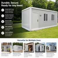 Maison conteneur en acier à assemblage rapide, étanche, démontable et mobile, préfabriquée pour villa, hôtel et appartement