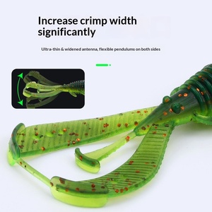 Hameçons flottants en acier inoxydable King Luya pour appâts souples, pour la pêche au Texas, pour la pêche à la perche inversée, au poisson mandarin et aux appâts souples Zerg - Product Image 2
