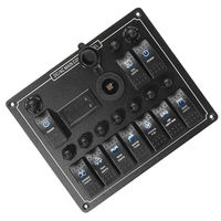 10 gangs étanche pour voiture Auto bateau Marine Andu RV LED AC/DC panneau de commutateur de lumière de voiture à bascule