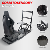 Support JBR9017 pour simulateur de course automobile avec communication filaire, support de siège de jeu et support de volant 1012F