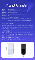 OEM ODM Pengisi Daya Cepat 100W 2C1A 3-Port Tipe C USB a PD QC PPS GaN Iii dengan Colokan Dinding AU Daya Tinggi untuk Iphone Macbook Ponsel Laptop