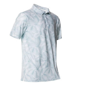 Golf luxueux pour hommes pour chemise 80% Polyester 20% Spandex tissé imprimé à séchage rapide écologique respirant à manches courtes régulier - Product Image 6