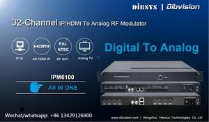 Decodificador de vídeo IPM6100 32 en 1 MPEG2 H.264 H.265 UDP RTP IP NTSC RF Modulador analógico Subtítulo cerrado para sistemas de TV sudamericanos - Product Image 4