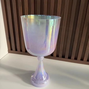 Cáliz de Cristal Cósmico Púrpura de 6 Pulgadas con Cristal 99.99% Puro para Yoga y Meditación Curativa - Product Image 6