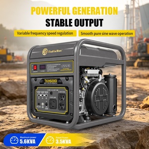 Générateur intelligent à onduleur TKH6000i 60Hz 120V/240V EPA à onde sinusoïdale pure, réservoir de 15L, compteur numérique, démarrage facile pour camping-car, camping et maison - Product Image 4