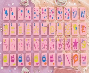 Jeu de Mahjong Rose <span class=keywords><strong>Bébé</strong></span> 2026, un jeu de société adorable pour les petites filles rêveuses - Product Image 1
