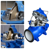 Pompa Air Sentrifugal Tipe Split Hisap Ganda untuk Pemadam Kebakaran dengan Motor 380V Produktivitas 1000L/Jam Daya 3kW