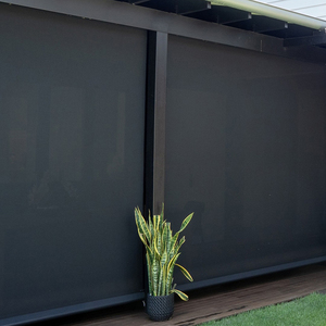 Store banne motorisé rétractable pour terrasse extérieure, intégré au mur, avec fermeture éclair électrique, vente directe fabricant chinois - Product Image 2