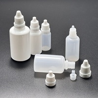 Flacon compte-gouttes vide en plastique LDPE PE, flacon compte-gouttes pour les yeux, flacon à presser avec bouchon à visser à l'épreuve des enfants