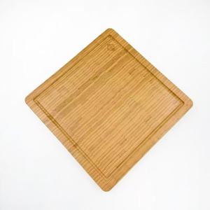 Planche à découper en bambou 30,5x30,5x2,5cm rectangulaire double face pour aliments crus et cuits usage domestique - Product Image 2