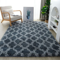 Tapis artisanal moderne et élégant, design personnalisé, avec envers antidérapant, pour salon et chambre, léger et élégant
