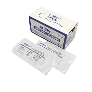 เส้นใยเข็มสำหรับการผ่าตัด910โพลีกลิแทกติกแอซิดโพลีไกลโคลิกแอซิดพร้อมเข็มเย็บ - Product Image 3