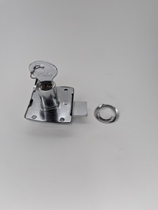 Serrure multi-usage 25 mm avec corps en fer et zinc, serrure compacte multi-usage pour armoire, tiroir, porte de meuble, boîte de rangement - Product Image 3