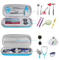 Accessoires d'infirmière Étui EVA à coque rigide bleu pour stéthoscopes 3M Littmann Classic III