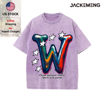 T-shirt Oversize Décontracté Y2K Imprimé Effet Peinture Déchirée Style Streetwear Rétro – Stock USA Vente en Gros