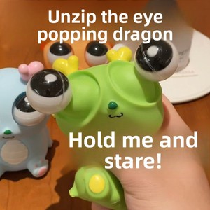 Juguete Antiestrés de Dragón con Ojos Saltones Estilo TikTok, de Plástico, para Niños de 6 Meses, con Ojos que se Salen al Apretar, Divertido y Creativo - Product Image 2