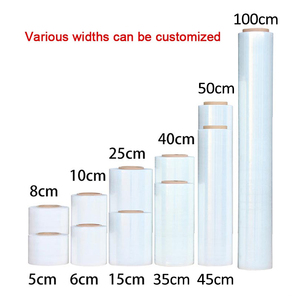 Yalanpack Hand Film Strech Fabricantes Shrink Wrap Pallet Lldpe Rollo de plástico Transparente Hand Stretch Film - Product Image 5