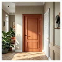 Porte française intérieure contemporaine à panneau massif, résistante à l'humidité, insonorisée et durable pour appartements