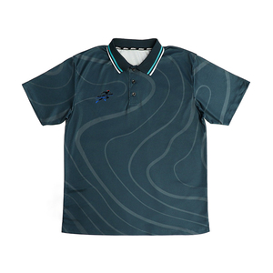 Camisas de Golf a Rayas Tejidas Personalizadas de Fábrica para Hombre, Impresión por Transferencia de Calor, Secado Rápido, Absorción de Humedad, Manga Corta, Poliéster 210g - Product Image 2