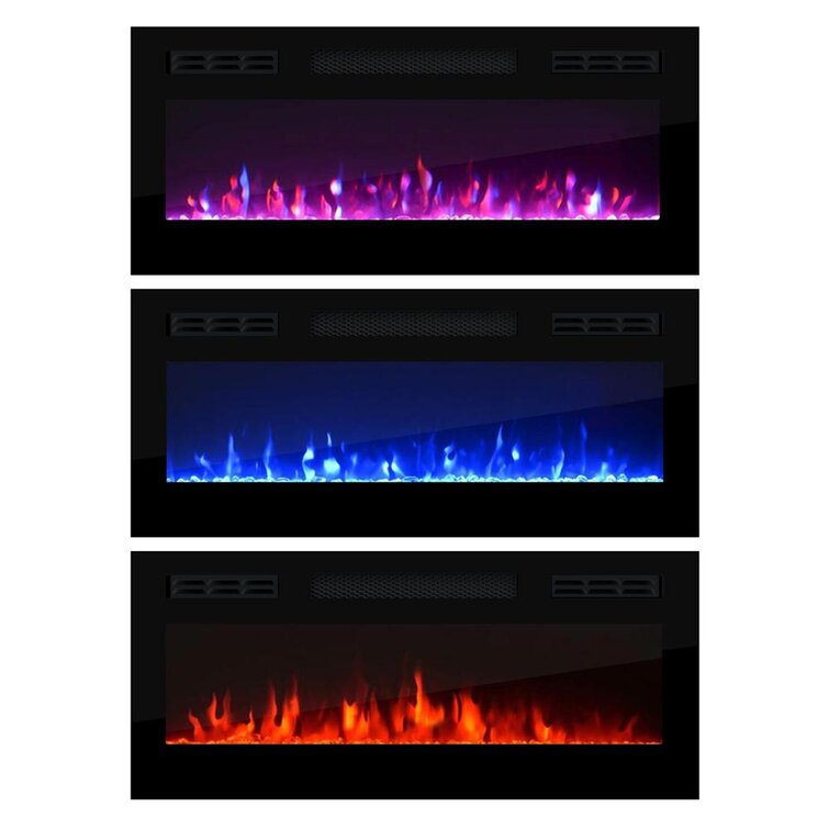 2022black wall wood TV cabinet with Fireplace tv Stand Living Room Storage Cabinet Doors and Shelves in artificial fireplace