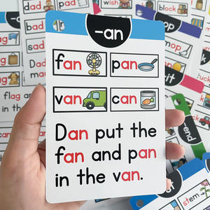 <span class=keywords><strong>การ์ด</strong></span>โฟนิกส์สำหรับฝึกสะกดคำแบบดิจิทัลสำหรับฝึกการออกเสียงกิจกรรมการ์ดหน่วยความจำ CVC สำหรับใช้ในชีวิตประจำวัน - Product Image 3