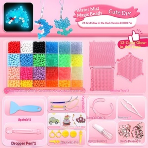 Perline Magiche Luminose, Carta da Dipingere a Sabbia con Tema Cartone Animato, Confezione in Scatola, <span class=keywords><strong>Puzzle</strong></span> per Bambine, Giocattolo per Bambini - Product Image 6