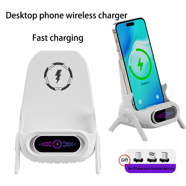 Qi2 15W Magnetic Wireless Charger Stand for iPhone 17 16 15 Pro Max Samsung Huawei Xiaomi Phone Fast Charger Charging Holder