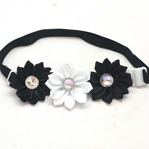 Hot Halloween Series Petal Diamond Cat Tie Pet Headdress Flower Headwear Bow - Product Image 2