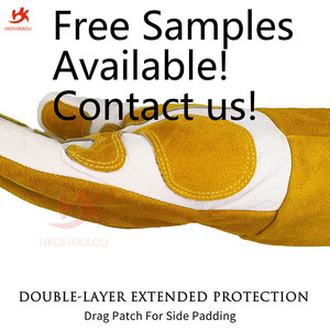 Găng tay hàn bằng da An toàn và chống đâm thủng Găng tay lò chịu nhiệt và chịu nhiệt độ cao - Product Image 2