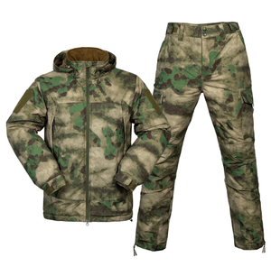 ชุดยูนิฟอร์มลายพราง DF F7 สำหรับฤดูหนาว รุ่น CP FG ลายพรางสีดำเขียว พร้อมเสื้อแจ็คเก็ตบุนวมและกางเกงขายาวแบบอุ่น - Product Image 6