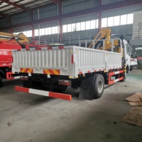 Mini-grue montée sur camion à prix d'usine, 3,2 tonnes, avec moteur et boîte de vitesses de haute qualité