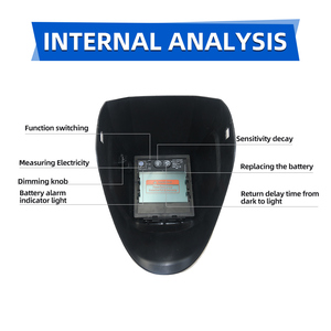 Máscara de Soldadura con Sensor de Arco Grande DIN5-DIN13, Oscurecimiento Automático Solar, TIG MIG MMA, Color Real, para Soldadura y Esmerilado - Product Image 5