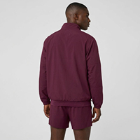 Ensemble de vêtements de sport athlétiques légers pour hommes, coupe-vent en nylon, veste à fermeture éclair 1/4 et short