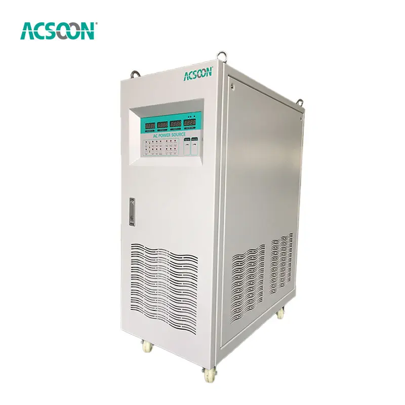 ACSOON AF400 15kVA 3 faz 45hz-499.99hz AC güç kaynağı 115v 400hz katı hal statik frekans dönüştürücü