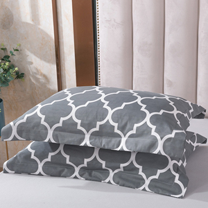 <span class=keywords><strong>Hotel</strong></span> di lusso casa stampato Logo personalizzato 100% poliestere biancheria da letto Set lenzuolo spazzolato in microfibra trapunta copripiumino - Product Image 4