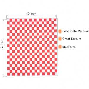 Papier d'emballage alimentaire anti-graisse personnalisé en usine, papier alimentaire de qualité alimentaire pour sandwichs, emballages pour barbecue, pique-nique, fête - Product Image 2