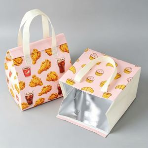 Portable <b>Cake</b> Sushi Picnic Delivery Thermal Cooler <b>Carrier</b> Totes Waterproof Non-woven Fast Food Packaging Takeaway Insulated Bag - Product Image 3