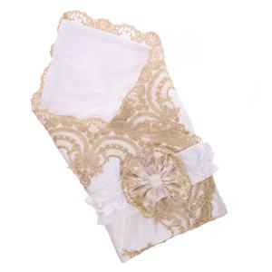 Bebemekan Haute Qualité Moderne Nouveau Design Nouveau-Né De Luxe En Gros Portable Dentelle Swaddle Couverture Personnalisé Or Dessin Animé Quatre Saisons - Product Image 4