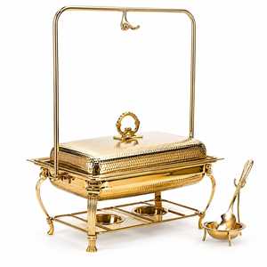Industrial Stainless Steel Chafing Dish Set with Lid <b>Stand</b> Food Pan for Commercial Catering Hotels Restaurants Buffets and Event - Product Image 5