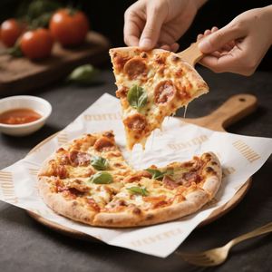 Custom-Greaseproof Baking <b>Paper</b> Food Grade Hamburger Pizza Packaging Tissue <b>Paper</b> Printing Sandwich Wrapping with <b>Wax</b> for Bread - Product Image 1