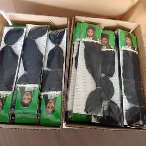 Perruque Bandeau de Haute Qualité en <span class=keywords><strong>Cheveux</strong></span> Synthétiques Fibre Haute Température Longue et Lisse Soyeuse pour Femme Marron Noir - Product Image 1