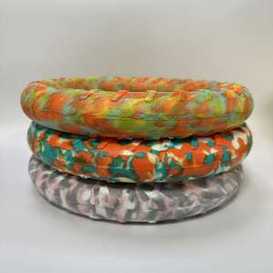 Interaktif açık Pet çiğnemek oyuncak isırmaya dayanıklı doğal su yüzer EVA köpük uçan disk eğitim için halka köpek oyuncak çekerek - Product Image 1