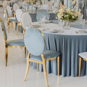 Chaise de banquet et de <span class=keywords><strong>mariage</strong></span> empilable en métal Louis à dossier rond, pour hôtel, restaurant, mobilier d'extérieur commercial de luxe – Offre spéciale - Product Image 6