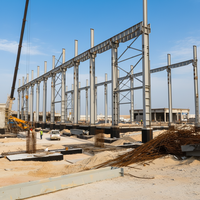 Entrepôt industriel préfabriqué en acier personnalisable, bâtiment métallique préfabriqué durable pour le stockage commercial