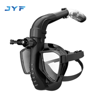 Masque de plongée intégral en silicone JYF de bonne qualité, matériau sain, verre trempé pour la plongée sous-marine
