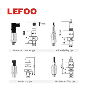 LEFOO Gas Vacuum Pipe Pressure Monitoring Sensors 4-20mA Pressure Transducer